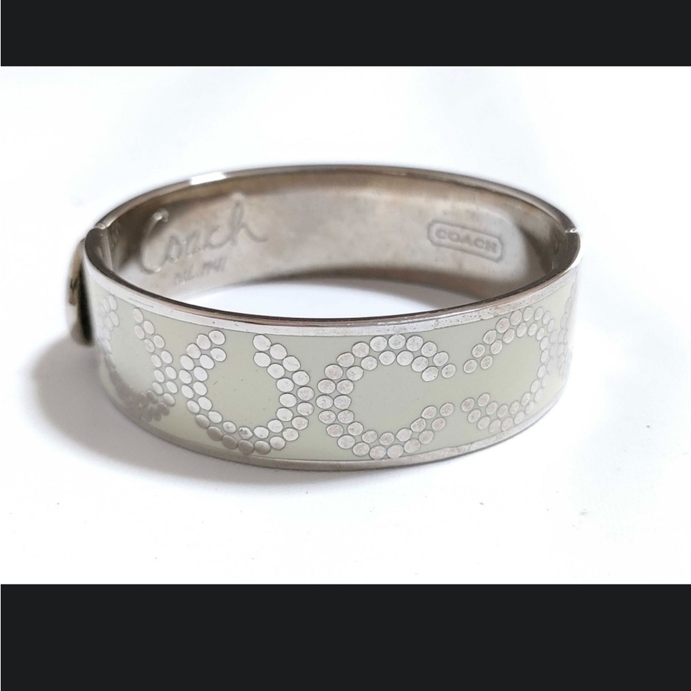 Coach Logo Hinged Bangle Bracelet - image 3